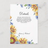 ウクライナ水色詳細エンクロージャカード エンクロージャーカード (正面)