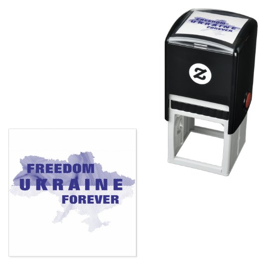 ウクライナ永遠の自由の自己の印鑑 セルフインキングスタンプ (インサイチュ)