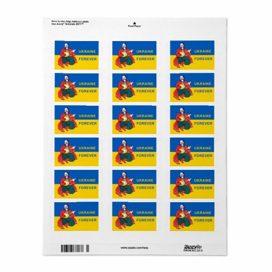 ウクライナ永遠 ラベル (フルシート)