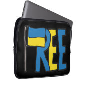 ウクライナ無料 ラップトップスリーブ (正面右)