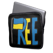 ウクライナ無料 ラップトップスリーブ (正面左)