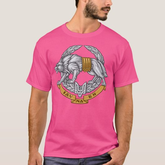 ウクライナ特殊作戦部隊スペタスネツウルフ Tシャツ (正面)