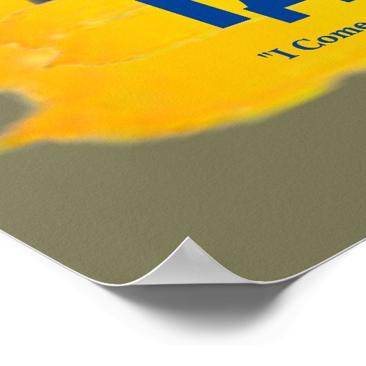 ウクライナ特殊部隊モットー: "Іду на ви!" ポスター (角)