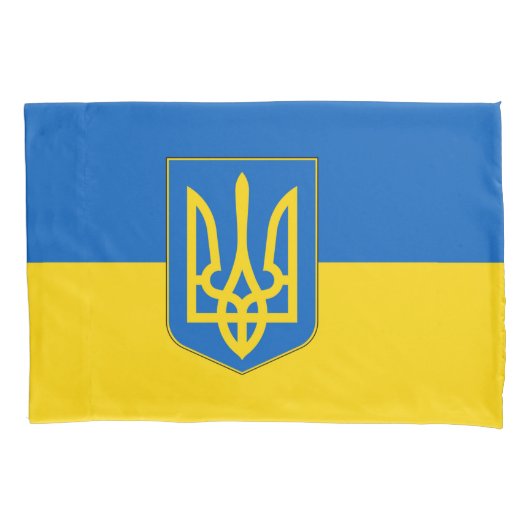 ウクライナ独身のの愛国的なピラロケース国旗 枕カバー (正面)