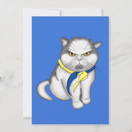 ウクライナ猫 招待状 (正面)