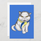 ウクライナ猫 招待状 (正面/裏面)