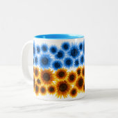 ウクライナ用ひまわり ツートーンマグカップ (正面左)