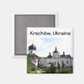 ウクライナ磁石クレチョウのオーソドックス修道院 マグネット (正面/裏面)