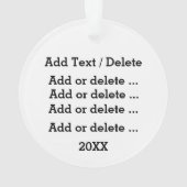 ウクライナ祈の平和のために オーナメント (裏面)