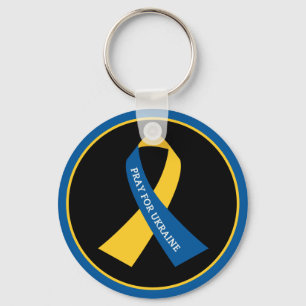ウクライナ祈サポートRibbon Keychain キーホルダー