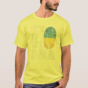 ウクライナ私のDNAウクライナルーツ国旗のプライド Tシャツ