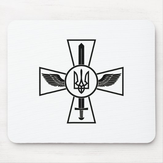 ウクライナ空軍のエンブレム ウクライナ軍 UA マウスパッド (正面)