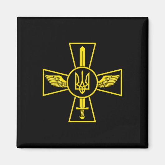 ウクライナ空軍のエンブレム ウクライナ軍 UA マグネット (正面)