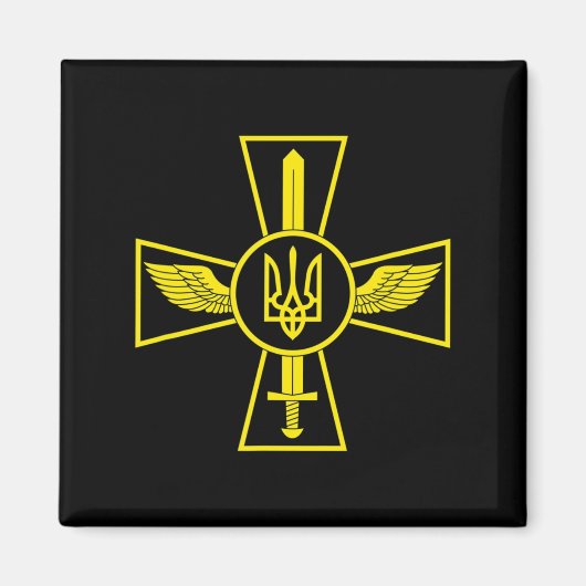 ウクライナ空軍エンブレムウクライナ軍UA マグネット (正面)