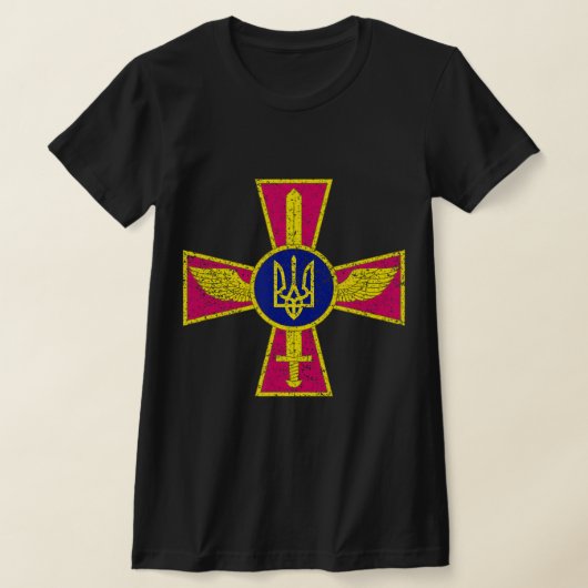 ウクライナ空軍エンブレムウクライナ軍UA Tシャツ (レイダウン)