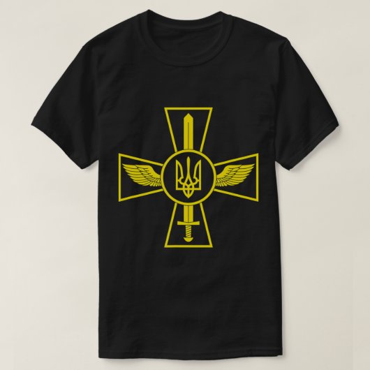 ウクライナ空軍エンブレムウクライナ軍UA Tシャツ (デザイン正面)