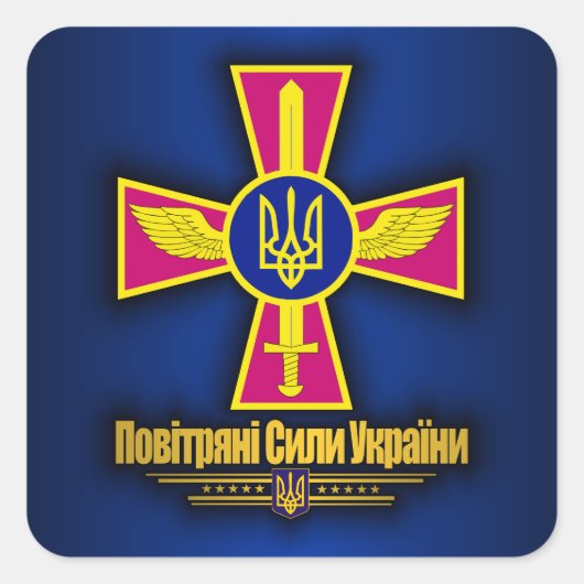 ウクライナ空軍 スクエアシール (正面)