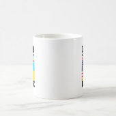 ウクライナ系アメリカ人の誇り ヴィンテージ ウクライナの旗 コーヒーマグカップ (中央)
