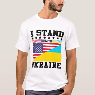ウクライナ系アメリカ人の誇り ヴィンテージ ウクライナの旗 Tシャツ