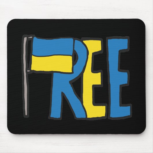 ウクライナ自由 マウスパッド (正面)