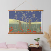 ウクライナ良い夕べの人々黄色と青 吊り下げ型タペストリー (寝室)