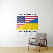 ウクライナ装飾用クッションに対する米国の支持 タペストリー (インサイチュ)