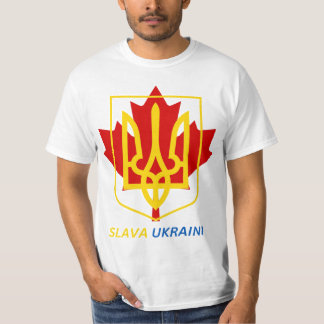 ウクライナ誇りを持った系カナダ人へ – SLAVA UKRAINI! Tシャツ