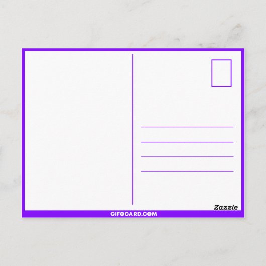 ウクライナ誕生日カード ポストカード (裏面)