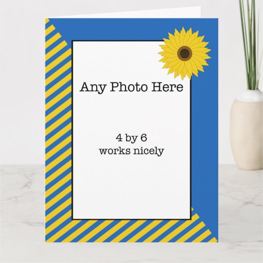 ウクライナ誕生日 カード (正面)