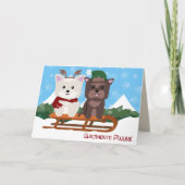 ウクライナ語のクリスマスメッセージ - 幸せなクリスマスを！ カード (正面)