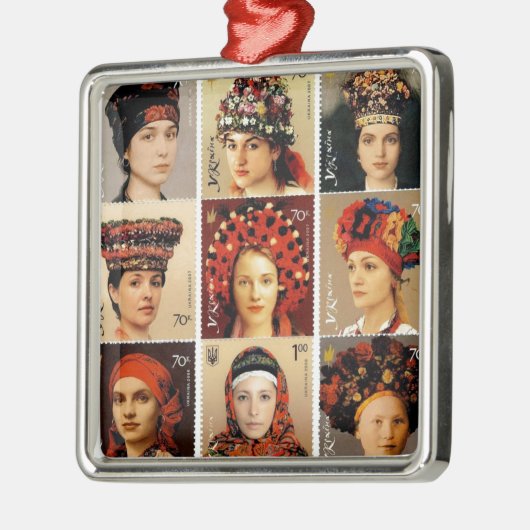 ウクライナ語の住所 メタルオーナメント (左)