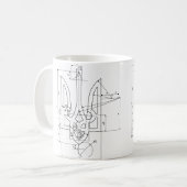 ウクライナ語 コーヒーマグカップ (正面左)