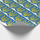 ウクライナ語Tryzub ラッピングペーパー (角)