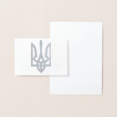 ウクライナ語Tryzub 箔カード (ディスプレー)