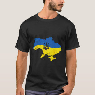 ウクライナ軍トリデントシンボル ウクライナの旗 Tシャツ