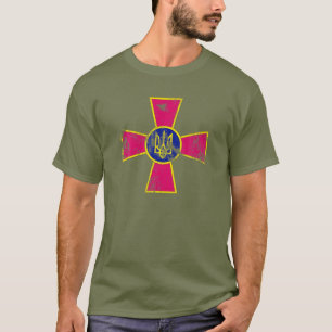 ウクライナ軍 – 軍がODグリーンディストレを標章 Tシャツ