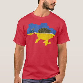 ウクライナ農家シュタルスタンクおもしろいトラクターウクレニ Tシャツ