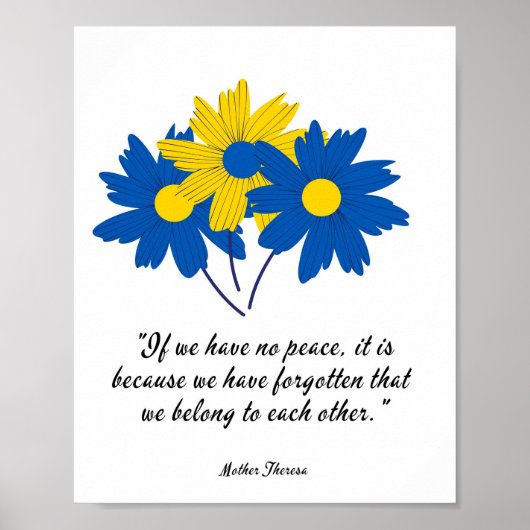 ウクライナ連帯プリント束 ポスター (正面)