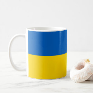 ウクライナ青と黄 コーヒーマグカップ