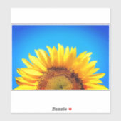 ウクライナ青空の黄色のひまわりサポート シール (シート)