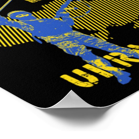 ウクライナ風に戦う ポスター (角)