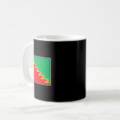 ウクライナ アブディイフカ ドネツク州 旗 コーヒーマグカップ (正面左)