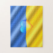 ウクライナ – サポート – 自由の平和 – ウクライナ国旗 ジグソーパズル (縦)