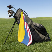 ウクライナ・シェルパ毛布に対する米国の支持 ゴルフタオル (グリーン)