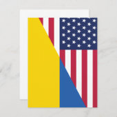 ウクライナ・シェルパ毛布に対する米国の支持 招待状 (正面/裏面)