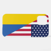 ウクライナ・シェルパ毛布に対する米国の支持 iPhoneケース (裏面横)