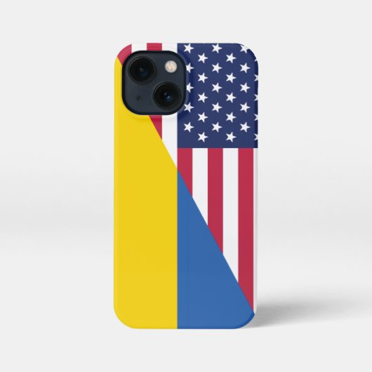 ウクライナ・シェルパ毛布に対する米国の支持 iPhoneケース (裏面)