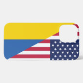 ウクライナ・シェルパ毛布に対する米国の支持 iPhoneケース (裏面横)