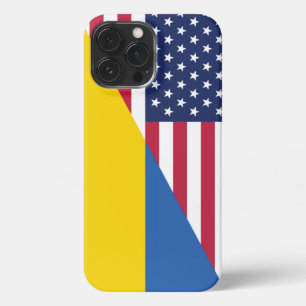 ウクライナ・シェルパ毛布に対する米国の支持 iPhone 13 PRO MAXケース