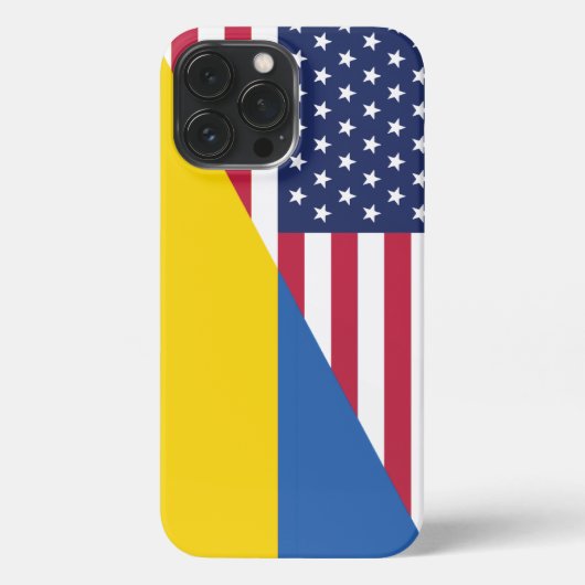 ウクライナ・シェルパ毛布に対する米国の支持 iPhoneケース (裏面)